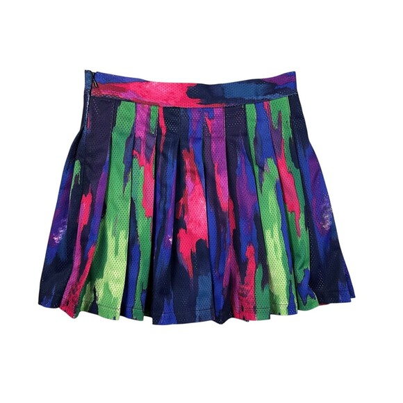 Adidas Pharrell Williams Colab Pleated Active Skirt  Size S  Rainbow Camo Tree - Picture 5 of 14